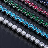 4mm Cubic Zirconia Tennis Bracelet Iced Out Chain Bracelets For Women Men Silver Color Men Bracelet CZ Chain Jewelry - Image 2