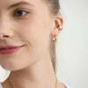 Geometric Cubic Zirconia Earrings For Women Minimalist Gold Plated Stainless Steel Clip Earrings Jewelry - Image 4