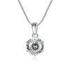 JoyceJelly Pendant Necklace For Women Royal Blue Color Silver Wedding Jewelry - Image 10