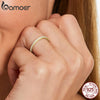 Full Eternity Thin Rings Silver CZ Simulated Diamond Stackable Bands Ring for Women Classic Wedding - Image 2