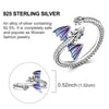 Silver Ring Sparking Rose Fire Dragon Firefly Open Rings For Women Girls Birthday Anniversary Party Gifts - Image 27
