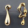 Sliver Color Asymmetrical Water Drop Earrings for Woman Retro Punk Hip Hop Metal Geometric Irregular Earrings Jewelry - Image 9