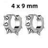 1 Pair Minimalist Punk Black Stainless Steel Male Piercing Hoop Earring for Women Teens Party Accessories for women - Image 12