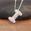 Light Aesthetic 26 A-Z Letters Sparkling Zircon Pendant Necklace Initials Alphabet For Women Lucky Jewelry Accessories - Image 30