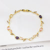 Charm Crystal Leaf Vine Flower Rhinestone Bracelet Necklace Jewelry Sets for Women Girl Party Wedding Jewelry Gift - Image 8