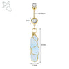 ZS 1 PC Gold Color 14G Stainless Steel Belly Ring Snake Heart Shiny CZ Crystal Navel Belly Button Rings Butterfly Navel Piercing - Image 17