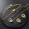 Women's Classic Stainless Steel Roman Numerals Necklace Bracelet Earrings Set Versatile Simple Daily Jewelry - Image 7