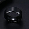 Charm Jewelry Ring for Men Women Stainless Steel Black Rings Wedding Engagement Band Quality Matte Male Jewelry - Image 8
