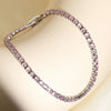 Shiny Pink Marquise Leaf Zircon Adjustable Charm Bracelet for Women Wedding Engagement Jewelry Colors - Image 2