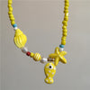 Colorful Ceramic Fish and Starfish Bead Choker Necklace - Image 13