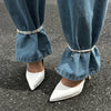 Cross Pendant Chain Sleek Pearl Chain Anklet Jeans Foot Chain Adjustable For Party Wear Casual Outfits Dressy Occasions - Image 3