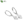 Silver Needle Minimalist Square Sign Pendant Hoop Earrings for Women Gold Earrings Party Jewelry - Image 10