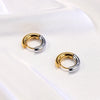 Classic Stainless Steel Hoop Earrings For Women Gold Silver Color Simple Smooth Round Ear Rings Daily Wearing Jewelry Gift - Image 5