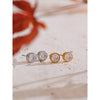 Shiny Cubic Zirconia Round Stud Earrings Stainless Steel Daily Jewelry Accessories - Image 4