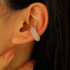 Colorful Crystal Zircon Pearl Ear Clip Earrings for Women Metal C-Shaped No Pierced Cartilage Ear Cuff Jewelry - Image 11