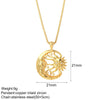 Stainless Steel Chain Necklace with Colorful Pendant Designs - Image 18