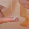 Silver Single Zircon Bead Choker Necklace For Women Classic Jewelry Light Accessories - Image 1