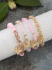 4Pcs Butterfly Beaded Bracelet Set For Women Pink Acrylic Beads Elastic Chain Bangle Female Bohemian Party Jewelry Gift - Image 17