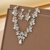 3pcs Necklace Sets for Women Waterdrop Collar Choker Necklace Earring Jewelry Set for Prom Birthday Bridal Wedding - Image 7