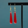 Anime Frieren: Beyond Journey's End Red Earrings Frieren At The Funeral Frieren stud Earrings Pendant Frieren Elf Cosplay Gift - Image 3