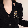 Exaggerated Blue Eye Brooches For Women Men Retro Crystal Tassel Baroque Evil Eyes Brooch Pins Office Party Jewelry Gitf - Image 2