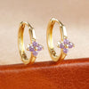 6/8/10mm Stainless Steel Zircon Flower Hoop Earring Small Gold Color Circle Hoops Huggie Piercing Earring Jewelry - Image 12