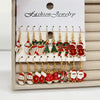 20PCS Women's Christmas Earring Set Holiday Earring Bell Bow Earring Snow Party Earring Christmas Gift - Image 3