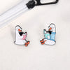 Goose Reader Enamel Pins Bookish Duck Bookworm Brooches Reading Badges Creative Animal Books Jewelry Gift for Kids Friends - Image 6