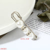 Imitation Pearl and Rhinestone Safety Pin Brooch with Multiple Designs - Image 17