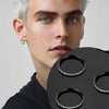 Hinged Stainless Steel Segment Piercing Ring with Stone Detail in 6 mm to 14 mm Sizes - Image 16