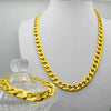 Classic Smooth Lock Chain Necklace for Women Collar Gold Color Chunky Thick Link Grunge Jewelry Steampunk Men Gift - Image 3
