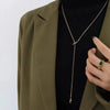 Simple Gold Color Beads Chain Necklace For Women Double Layer Bead Long Tassel Metal Sweater Chain Bohemia Charm Jewelry Gifts - Image 5