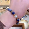 Bohemia Style Lapis Lazuli Stone Freshwater Pearl Gold Female Pendant Necklace Jewelry Women Gifts - Image 5