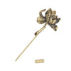Lotus Flower and Deer Brooch in Antique Gold-Tone or Silver-Tone - Image 5