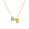 Gold Color Tiny Heart Dainty Zircon Initial Necklace Customizable Letter Name Choker Pendant for Women Birthday Party Jewelry Gi - Image 17