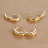 3PCS Stainless Steel Round Circle Hoop Earrings Set for Women Simple Huggies Zircon Twists Earring Cartilage Piercing Jewelry - Image 6