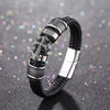 Mens Bracelet Cross Titanium Steel Vintage Jewelry Leather Braided Personality Selling Bangles - Image 7