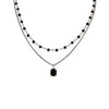 Retro Double Layer Clavicle Chain Necklace For Women Dark Style Black Acrylic Crystal Gemstone Choker Elegant Party Jewelry - Image 6