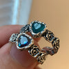 Vintage Geometric Zircon Open Finger Rings For Men Women Jewelry Gift Party Hip Pop кольцо женское - Image 6