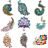 Fully Rhinestone Peacock Bird Brooch and Elegant Coat Pin Jewelry Accessories and Gifts - Image 1