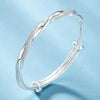 Silver Bangles Bracelets for Women Adjustable Hollow Bells Ball Bracelets Party Charm Jewelry - Image 12