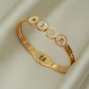 Classic 316L Stainless Steel Letter D Bangles for Women Jewelry Star Bracelets Party Gifts - Image 13