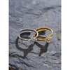 Stainless Steel Bling Cubic Zirconia Flower Adjustable Ring for Women Shiny Finger Jewelry - Image 6