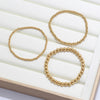 Stainless Steel Beaded Bracelet in Gold-Tone or Silver-Tone - Image 5