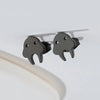 Cute Halloween Cartoon Ghost Earrings Stud For Women Stainless Steel Ear Piercing Black Earrings Minimalist - Image 8