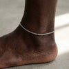 Stainless Steel Anklet for Men,Casual Silver Gold Color Ankles Chain Bracelet Figaro Chain Cuban Chain Anklet - Image 11