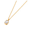 Sparkling Stainless Steel Geometric Square Cubic Zirconia Crystal Pendant Necklace Jewelry For Women - Image 11