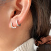 Silver Color Square Hoop Earrings for Women Men Hollow Geometric Punk Earrings Gold Jewelry Gifts - Image 2