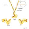 Circular Shell Jewelry Set Pendants Necklace Earring Sets Sun Cross Stainless Steel Set For Women Wedding Party - Image 19