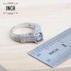 Silver Jewelry Sets For Women Wedding Jewelry Ladies Purple Zircon Earrings Bracelets Set Rings Pendant Necklace - Image 5